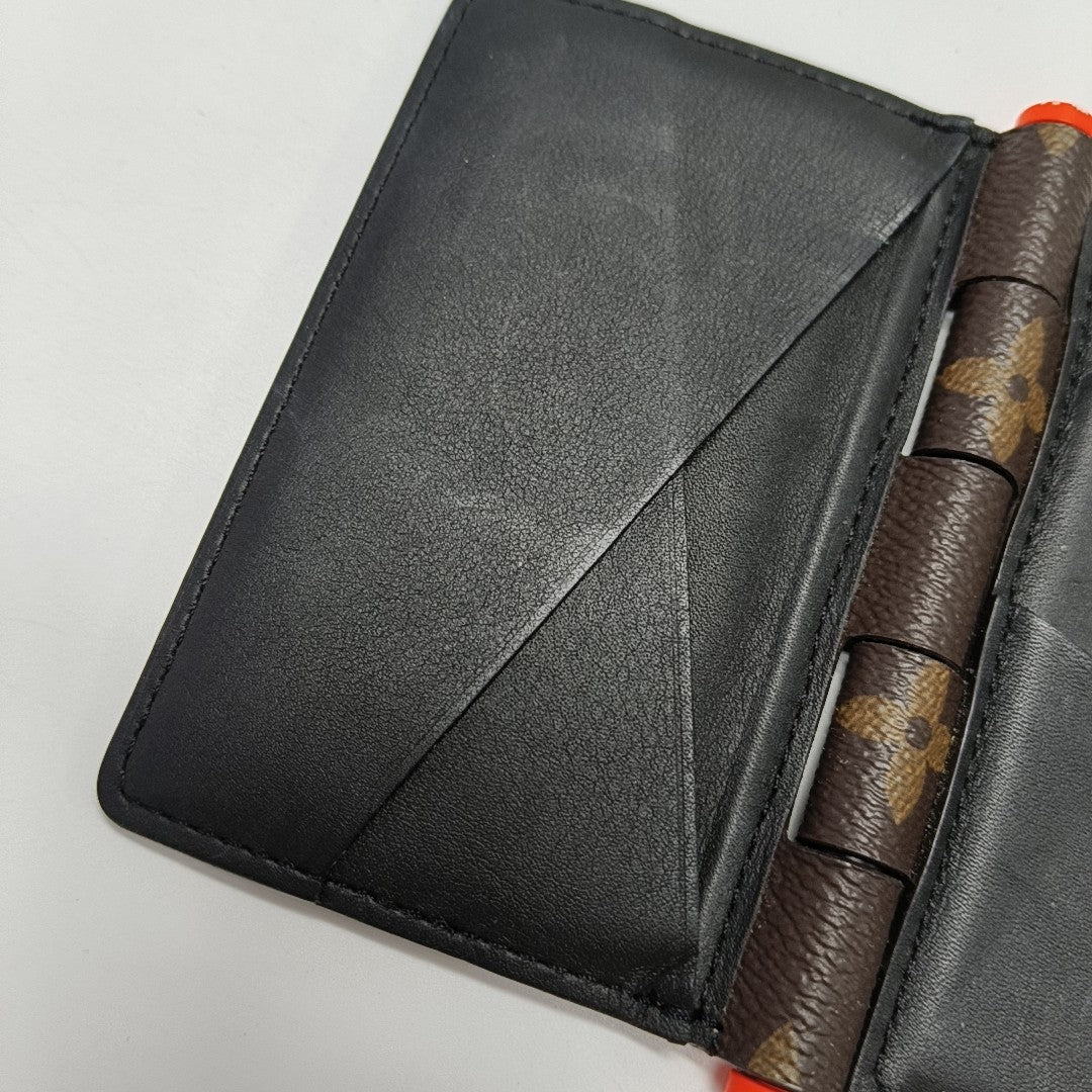 Monogram Coated Canvas Card Holder Mini Brown