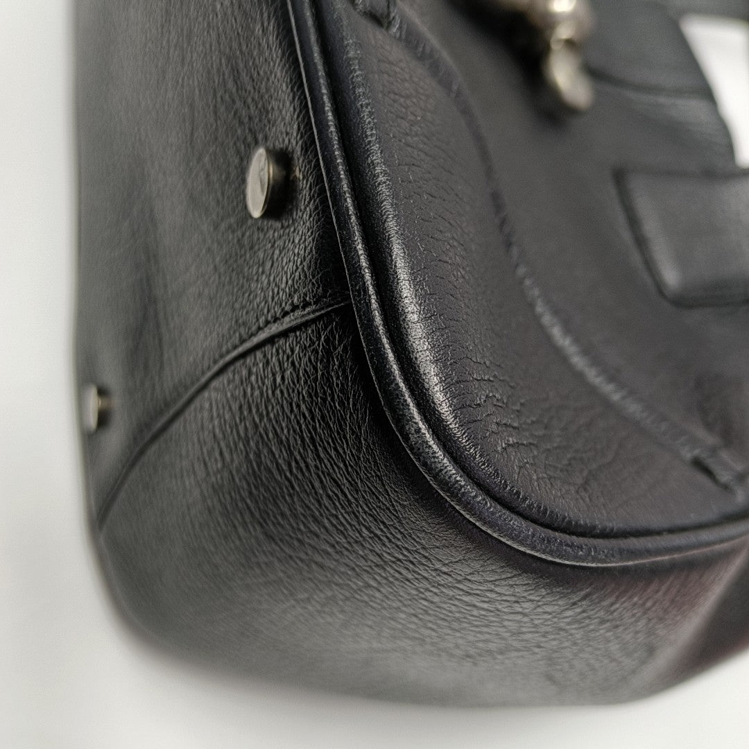 Leather Tote Bag Black