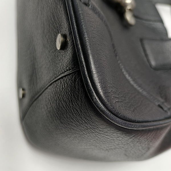 Leather Tote Bag Black