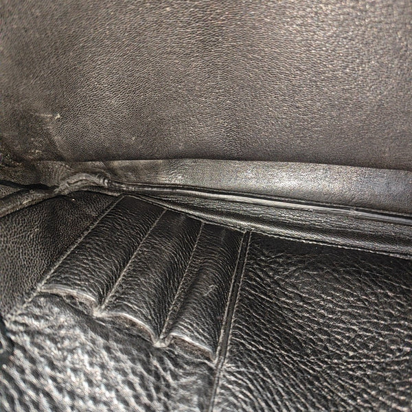 Calfskin Top Handle Bag Black