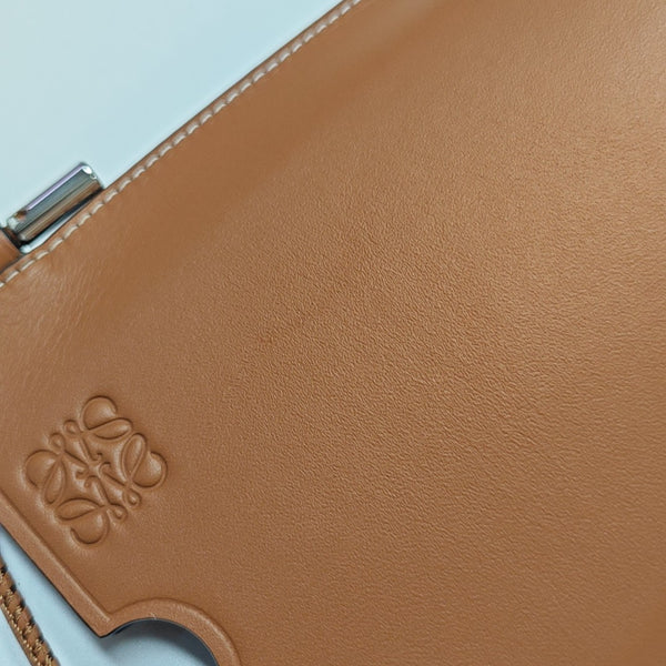 Calfskin Shoulder Bag Brown