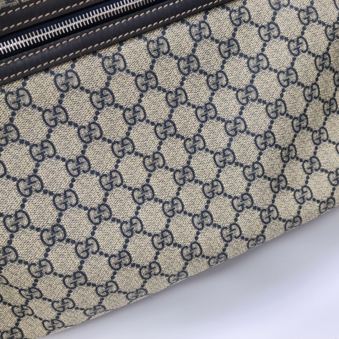 GG Supreme Monogram Coated Canvas Black