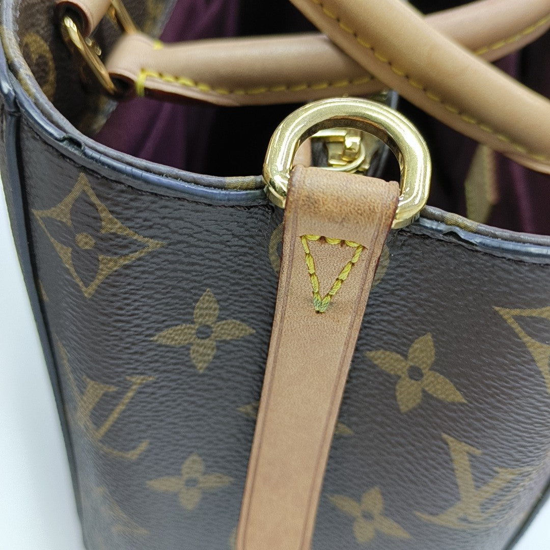 MONTAIGNE BB Monogram Coated Canvas Brown