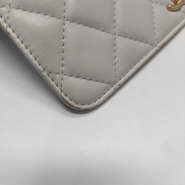 WOC Quilted Calfskin White