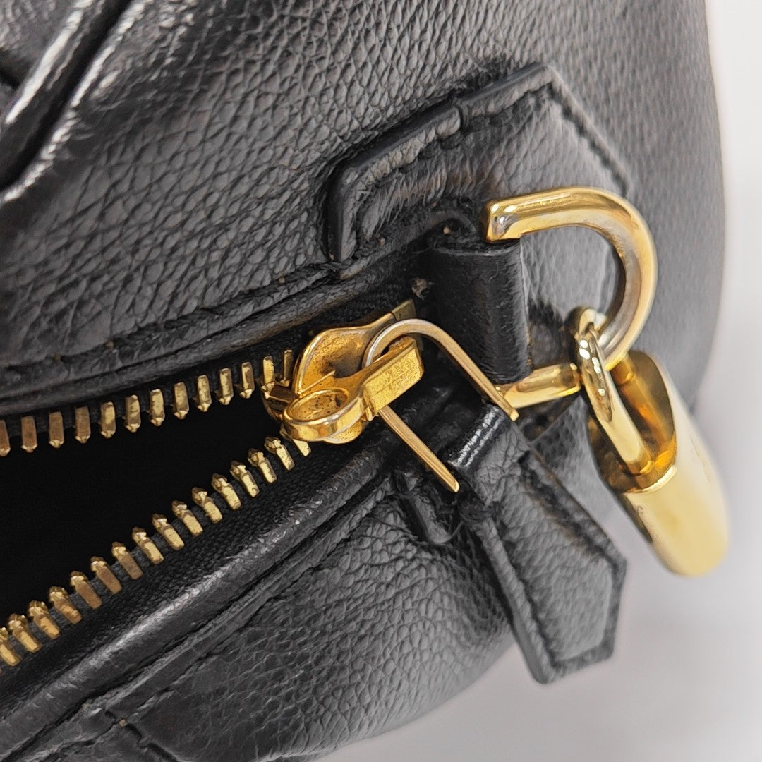 SPEEDY 20 Monogram Calfskin Black