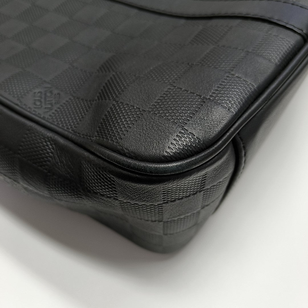 TADAO PM Damier Graphite Calfskin Black
