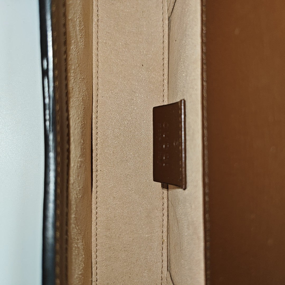 Horsebit 1955 Mini Monogram Coated Canvas Beige