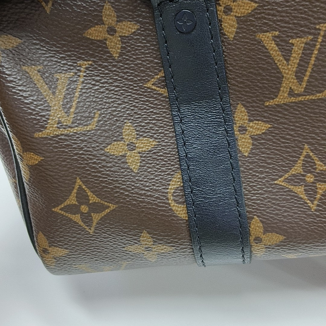 KEEPALL Nano Monogram Coated Canvas Brown