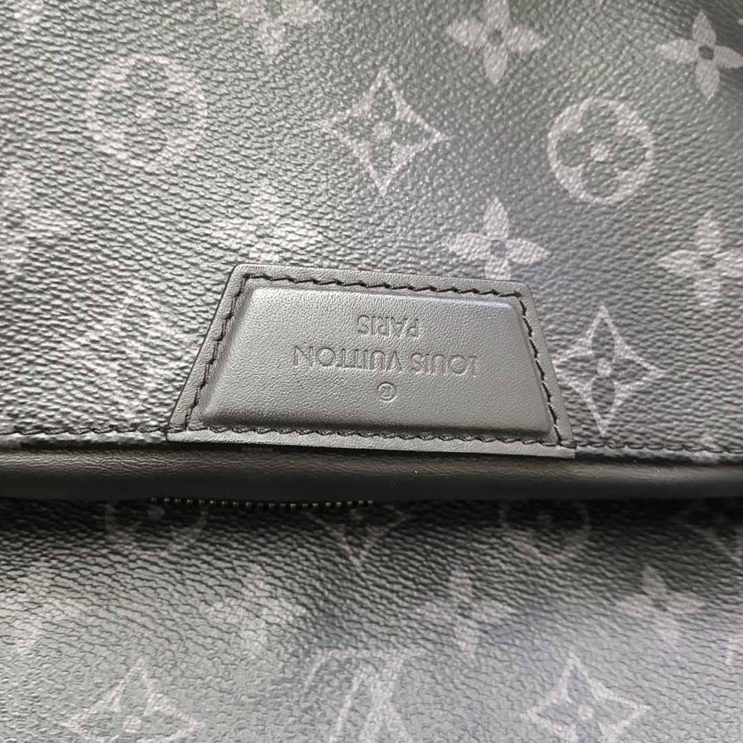 DISCOVERY Monogram Coated Canvas Gray