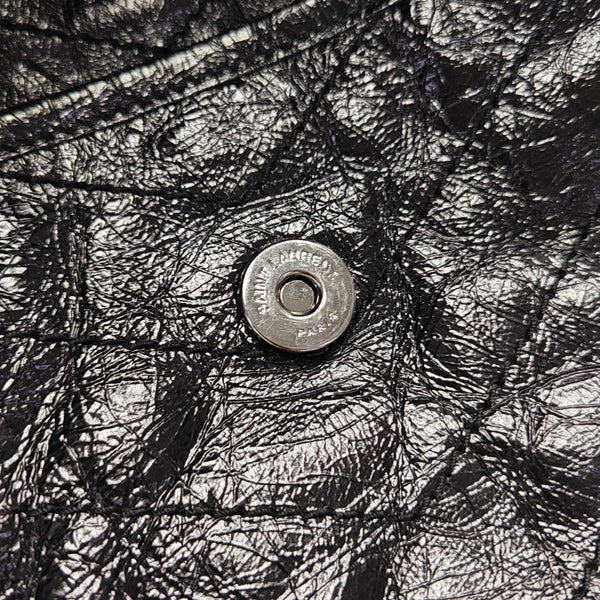 NIKI Medium Chevron Calfskin Black