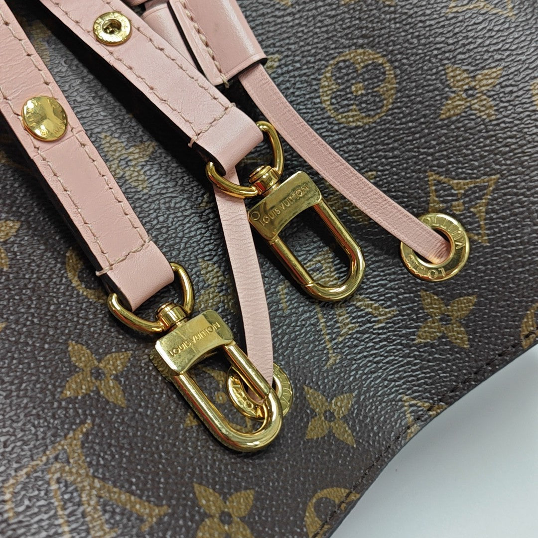 NÉONOÉ MM Monogram Coated Canvas Brown