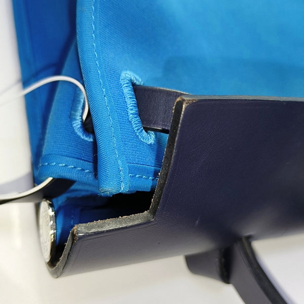 Authenticated pre-owned  Herbag 31 Canvas Blue - Shoulder Bag at Looply