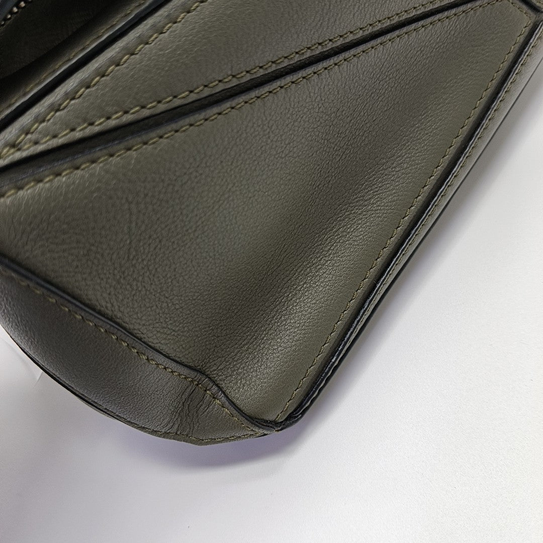 Puzzle Mini Calfskin Green