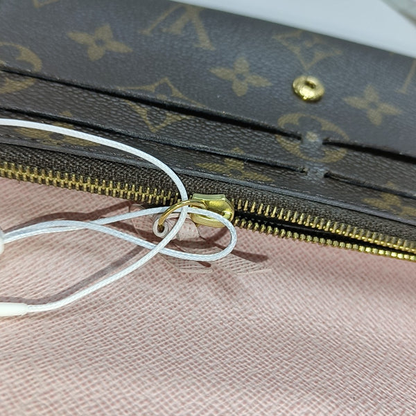 EMILIE Monogram Coated Canvas Brown Wallet