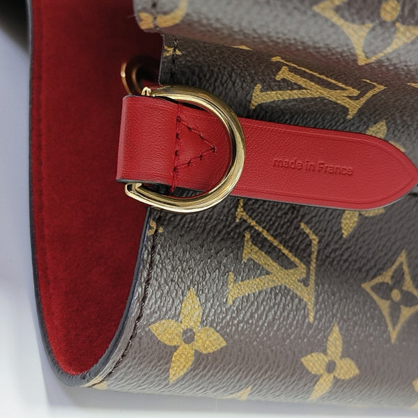 NÉONOÉ MM Monogram Coated Canvas Brown