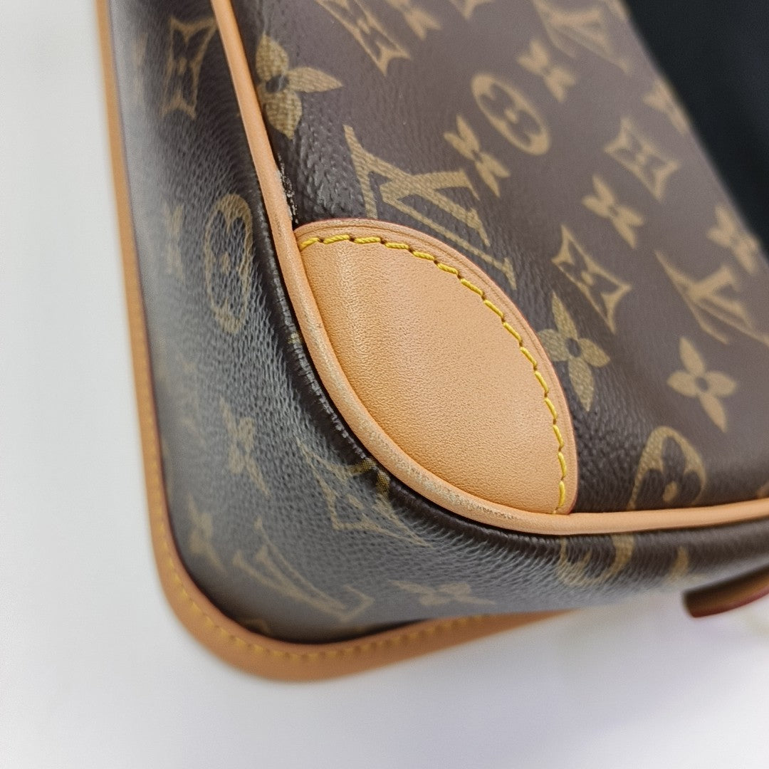 DIANE Monogram Coated Canvas Brown