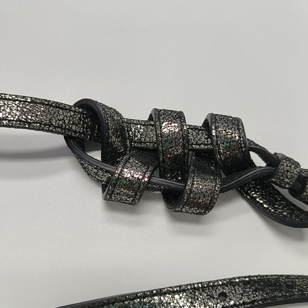 Gancini Lambskin Silver