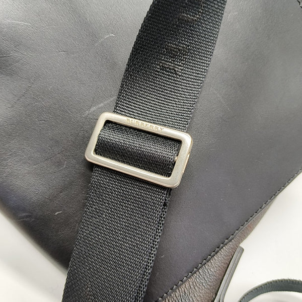 Coated Canvas Shoulder Bag Brown