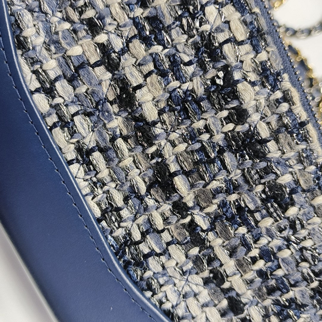 GABRIELLE Mini Quilted Calfskin Blue