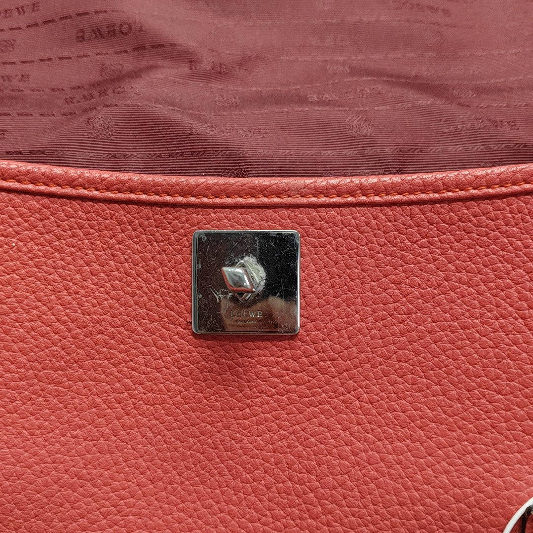 Calfskin Shoulder Bag Red