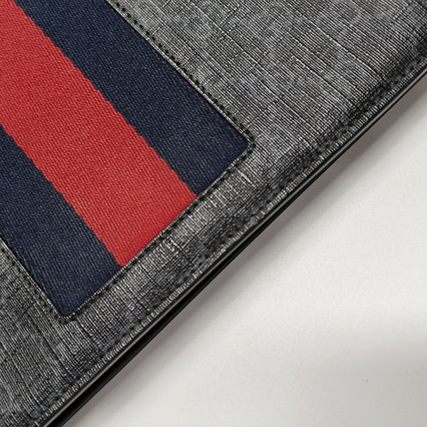 GG Supreme Monogram Coated Canvas Gray