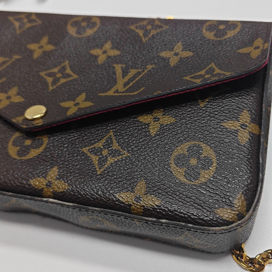 FÉLICIE Monogram Coated Canvas Brown