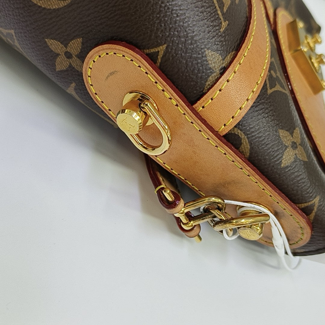 DUFFLE Monogram Coated Canvas Brown