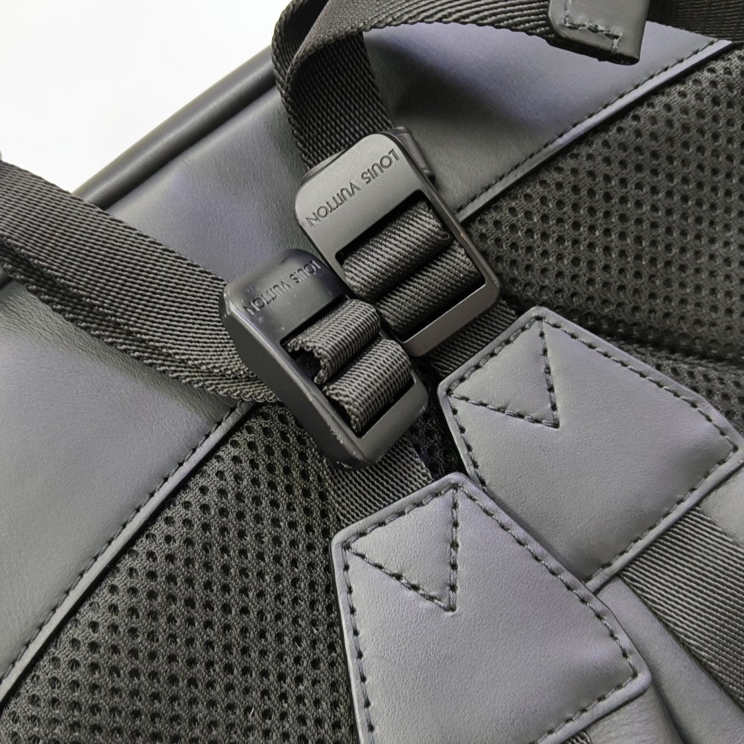 CHRISTOPHER Monogram Coated Canvas Black