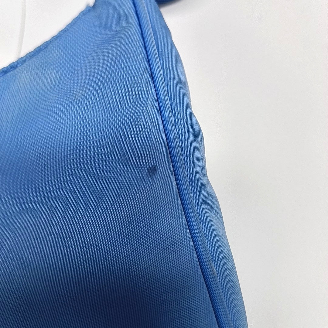 Authenticated pre-owned  Re-Edition2000 Mini Nylon Blue - Top Handle Bag at Looply