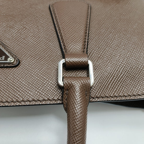 Saffiano Calfskin Tote Bag Brown
