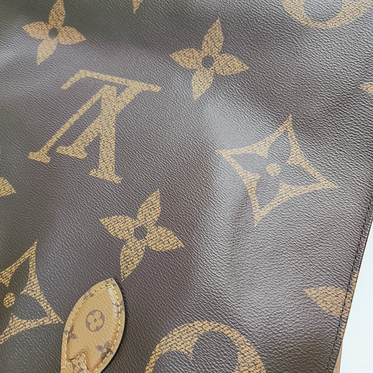 ONTHEGO GM Monogram Coated Canvas Brown