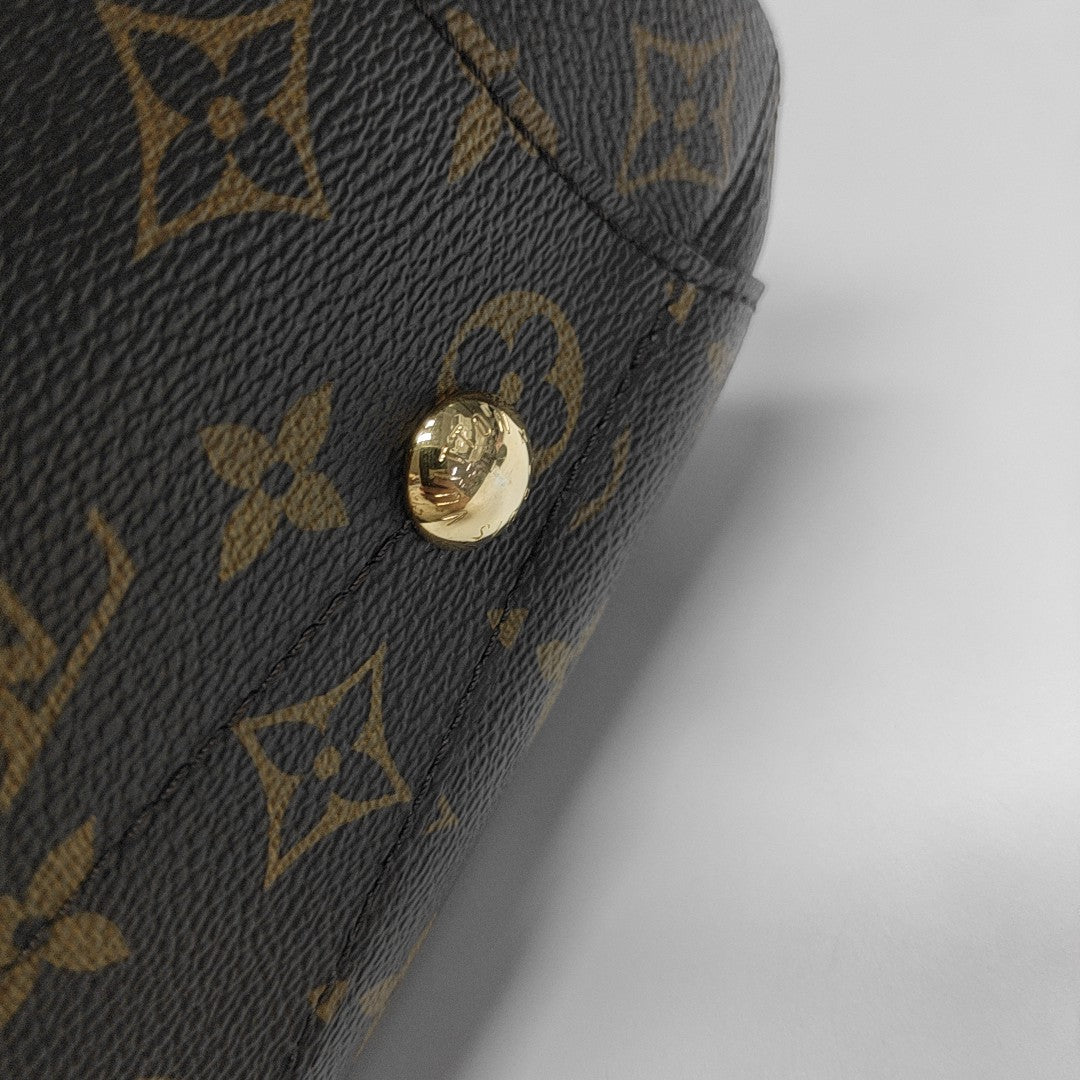 MONTAIGNE Monogram Coated Canvas Brown