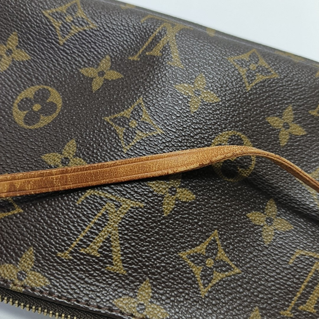ACCESSOIRES Monogram Coated Canvas Brown