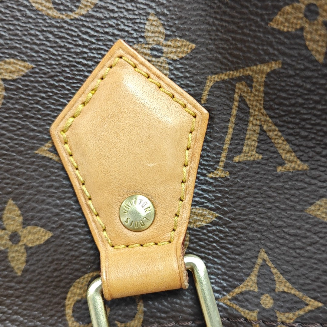 SPEEDY 25 Monogram Coated Canvas Brown