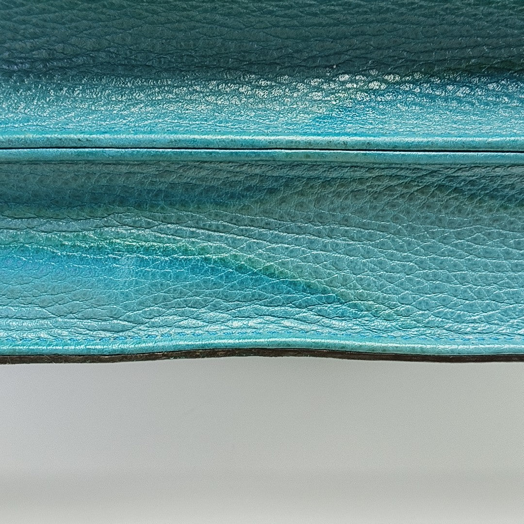 Interlocking G Large Calfskin Blue