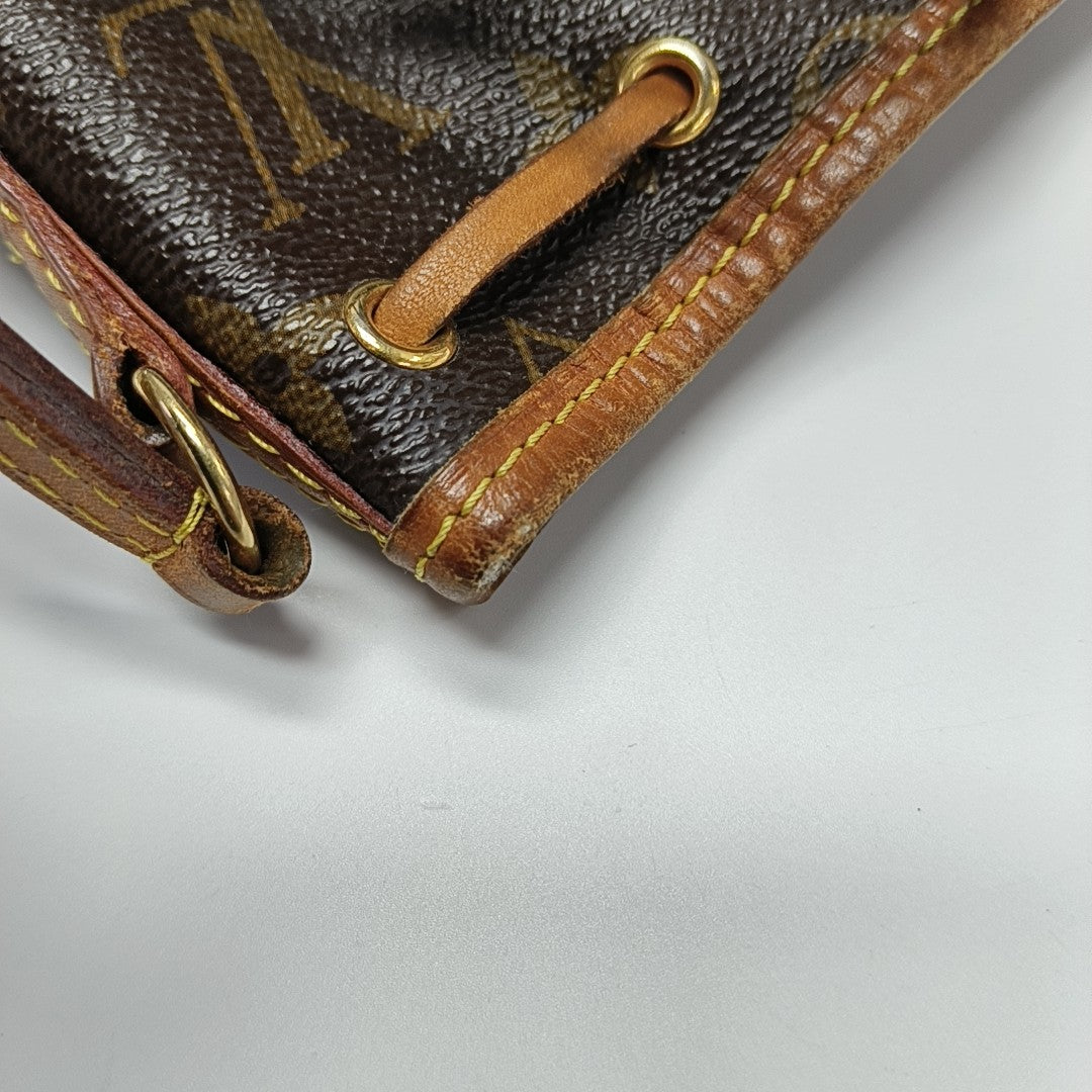 NÉONOÉ Nano Monogram Coated Canvas Brown