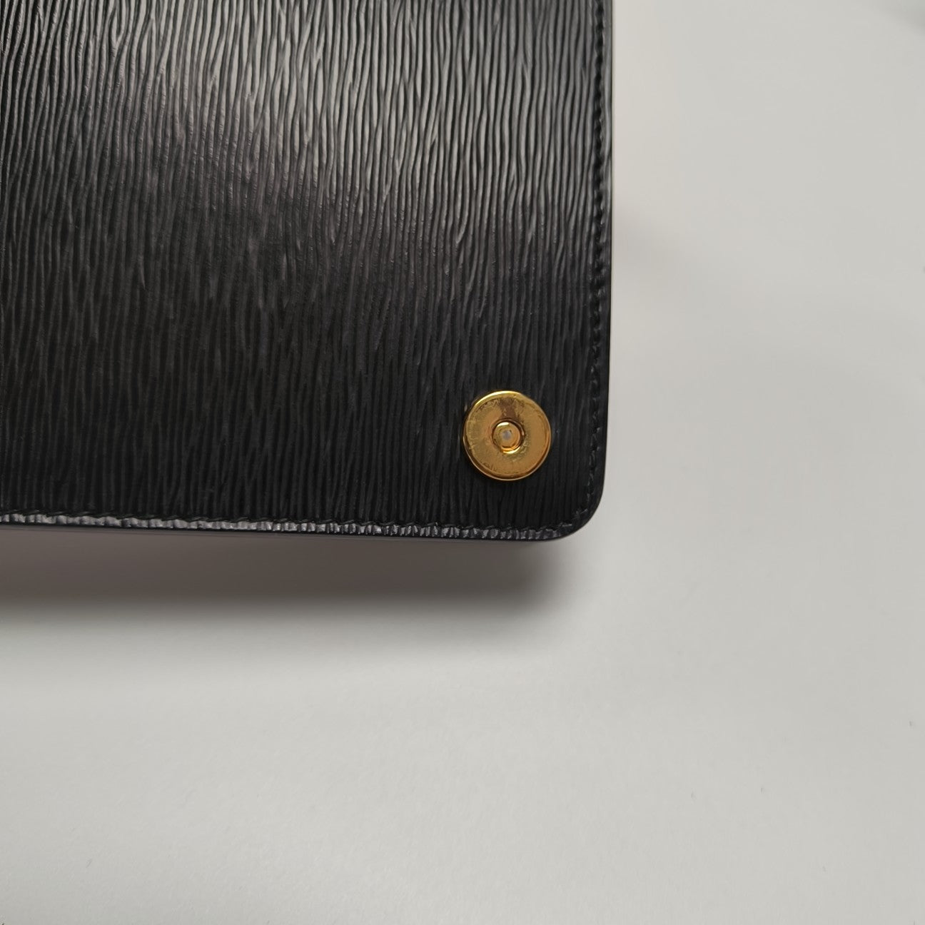 Saffiano Calfskin Shoulder Bag Black