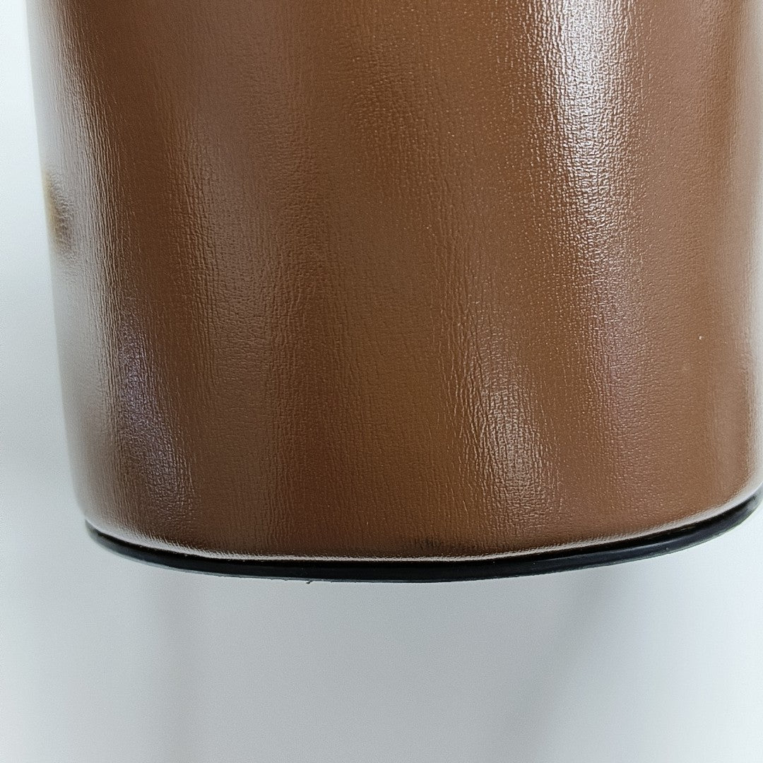 Calfskin Shoulder Bag Brown