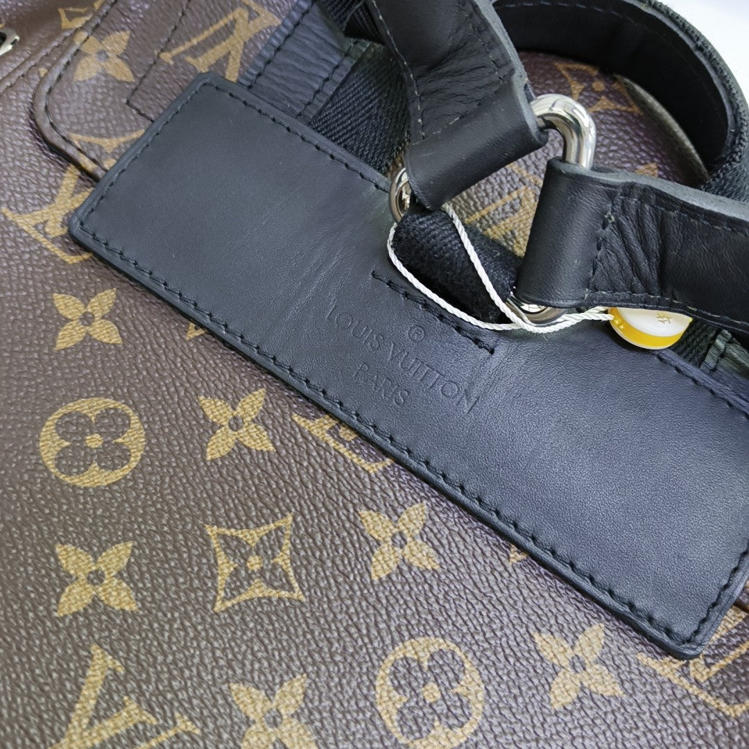 CHRISTOPHER MM Monogram Coated Canvas Brown