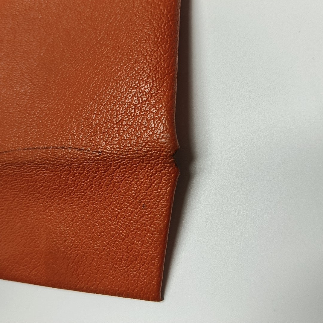 Bastia Chèvre Mysore Orange Card Holder