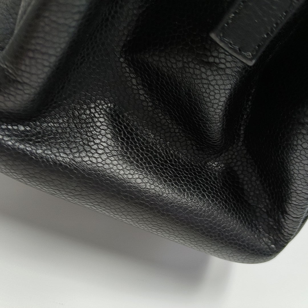CC TIMELESS SOFT Quilted Grained Calfskin Black