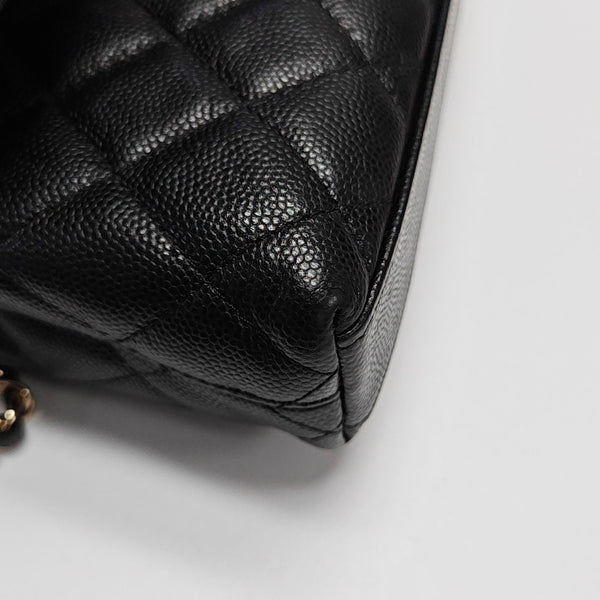 COCO HANDLE Grained Calfskin Black