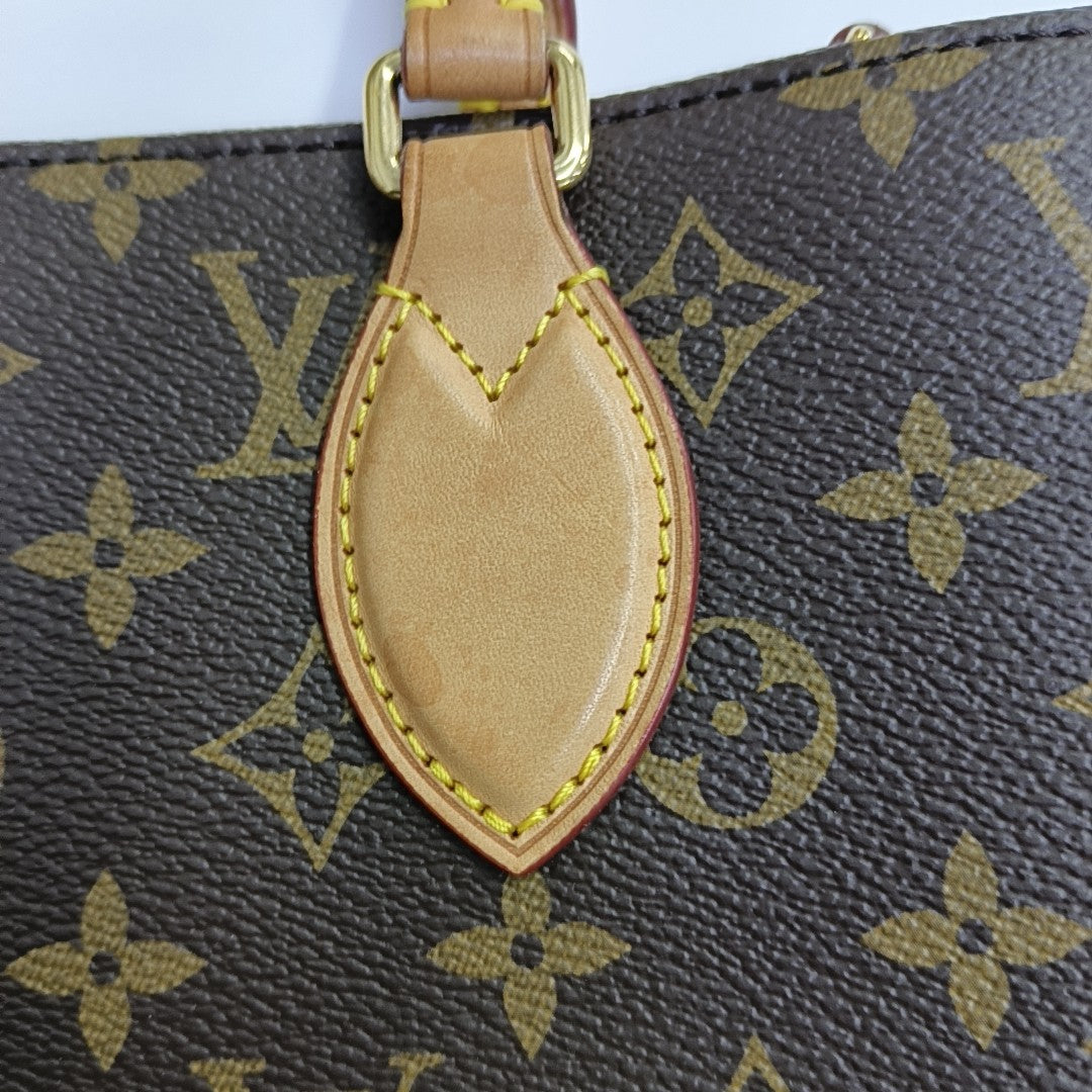 SAC PLAT MM Monogram Coated Canvas Brown