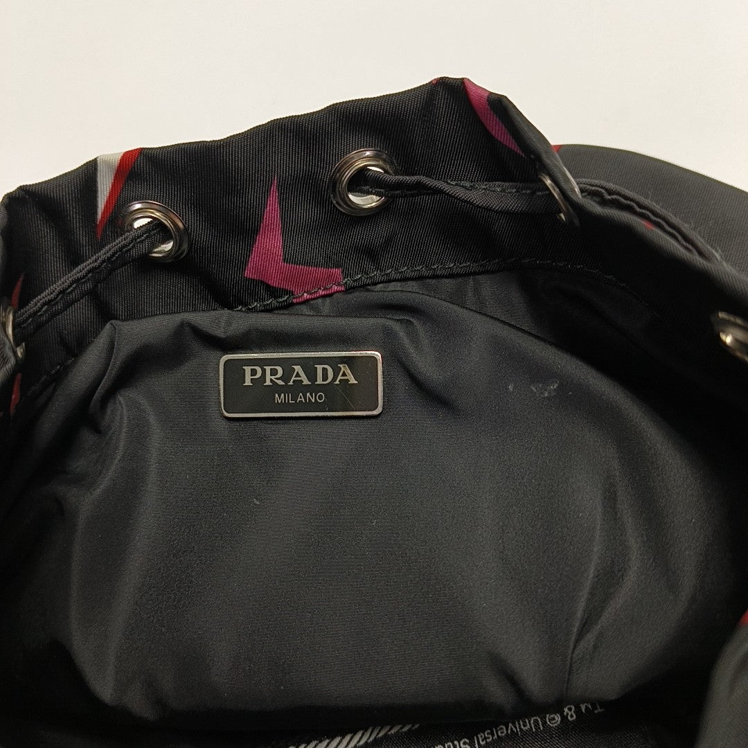Nylon Top Handle Bag Black