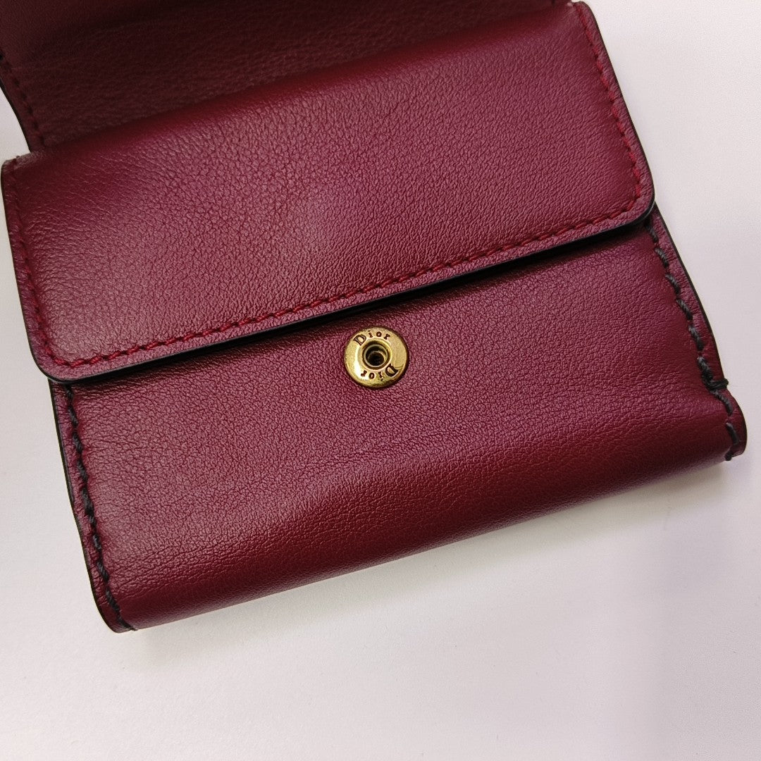 Calfskin Wallet Red