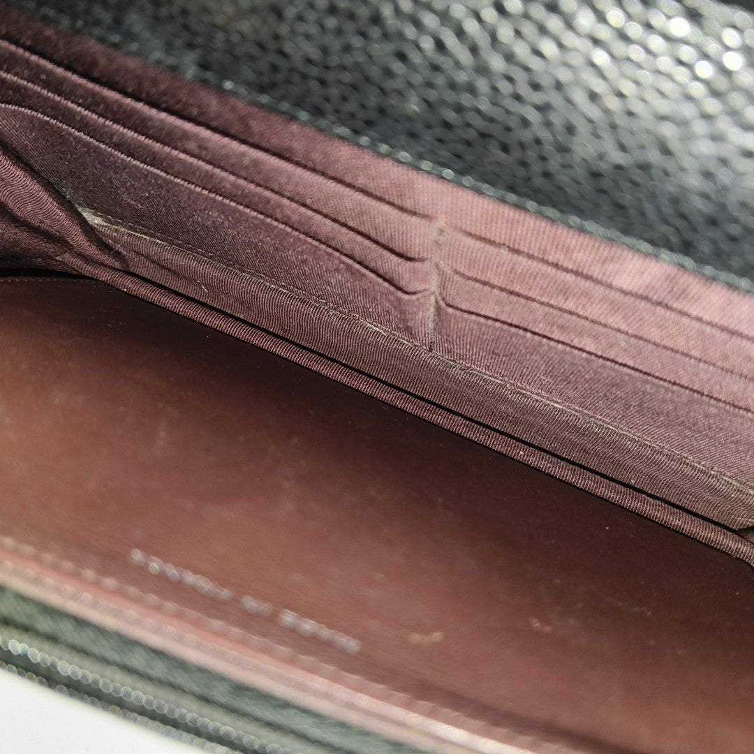 WOC Quilted Grained Calfskin Black