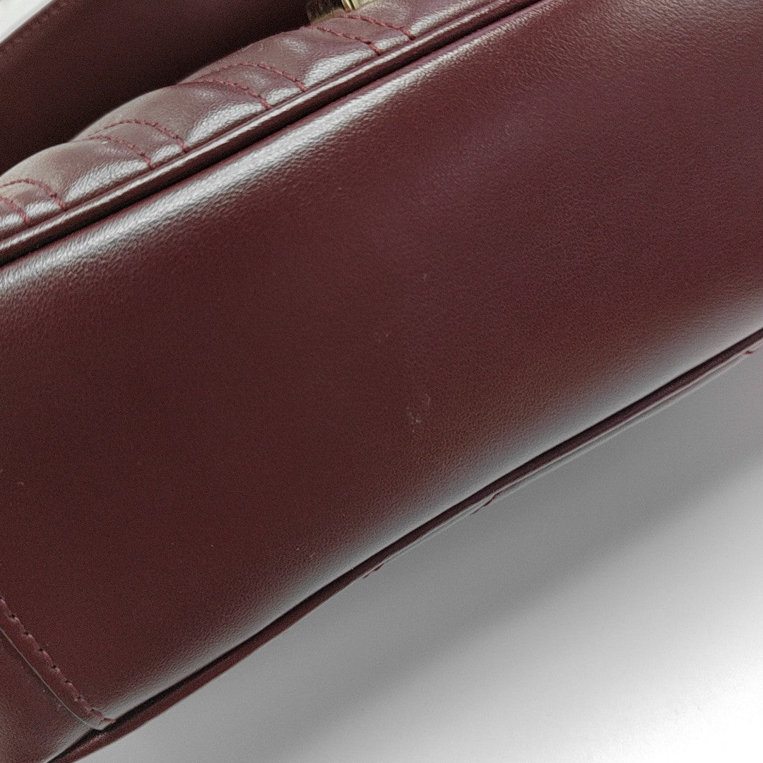 GG Marmont Medium Quilted Lambskin Red
