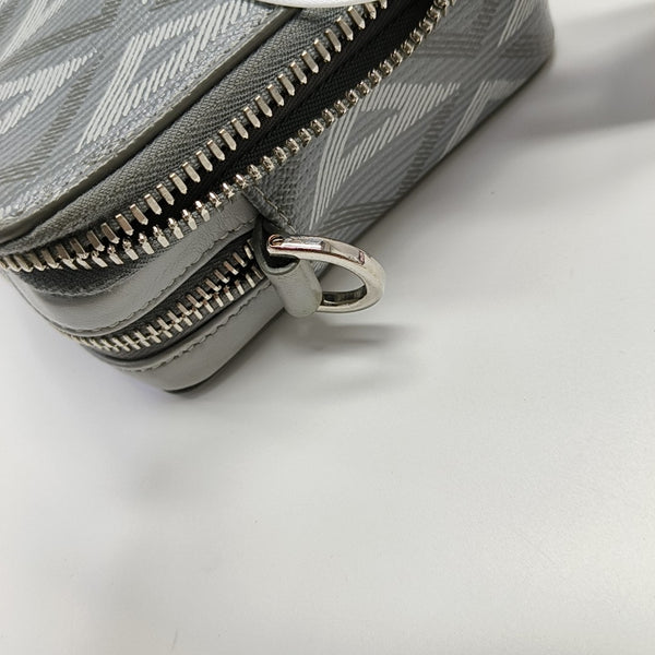 Coated Canvas Shoulder Bag Gray