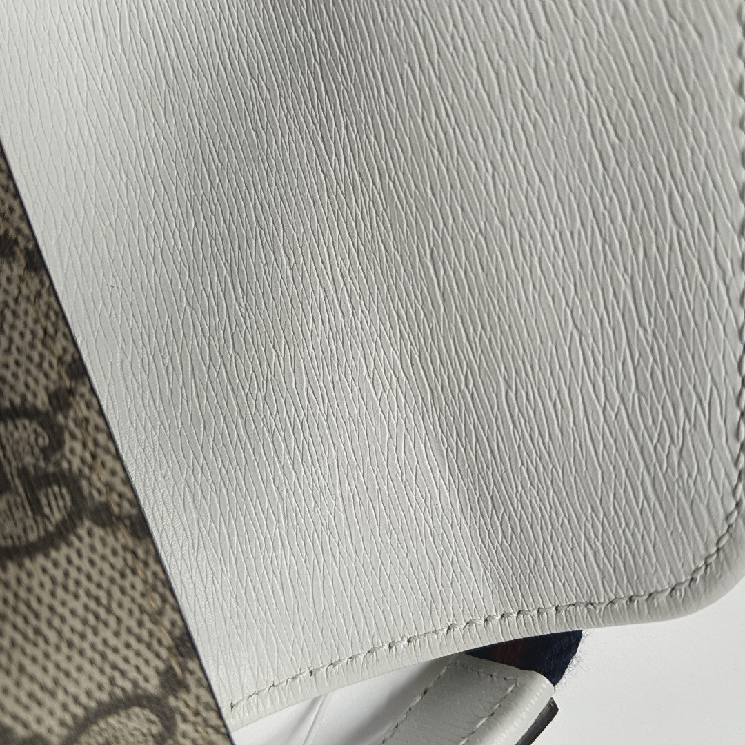 Ophidia Small Monogram Coated Canvas Beige