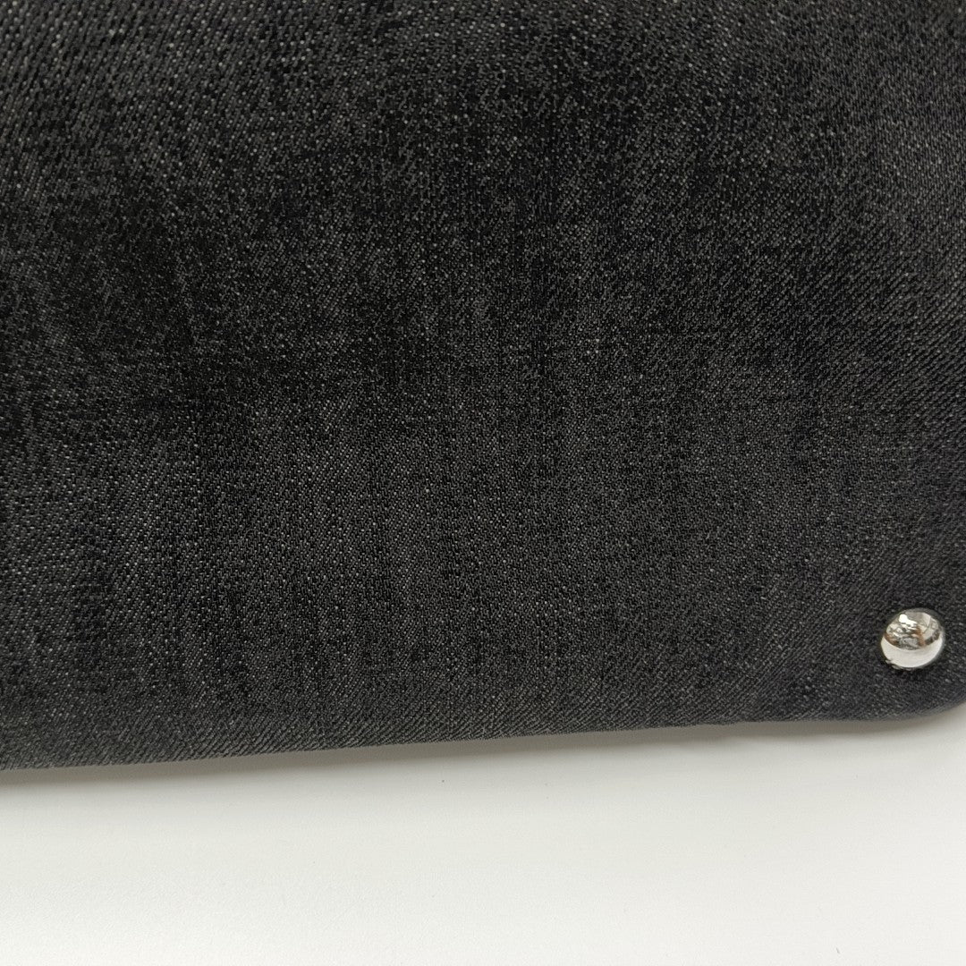 Denim Quilted Denim Black